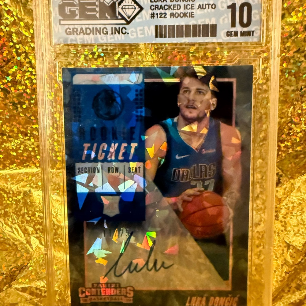 Luka Doncic Rookie Ticket Card